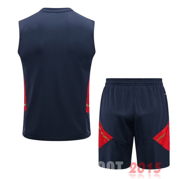 Maillot De Foot Entrainement Sans Manches Ensemble Complet Ajax 22/23 Bleu Rouge