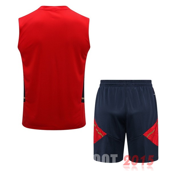 Maillot De Foot Entrainement Sans Manches Ensemble Complet Ajax 22/23 Rouge Bleu
