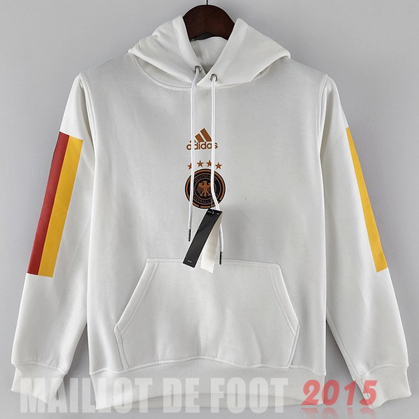 Maillot De Foot Sweats à Capuche Allemagne 2022 Blanc