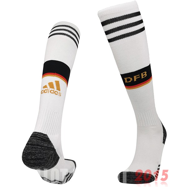 Maillot De Foot Domicile Chaussette Enfant Allemagne 2022 Blanc