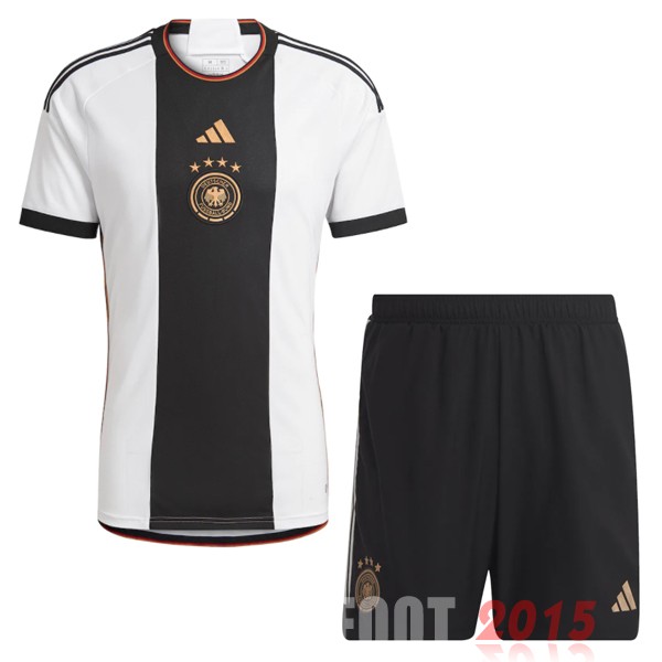 Maillot De Foot Domicile Conjunto De Enfant Allemagne 2022 Blanc