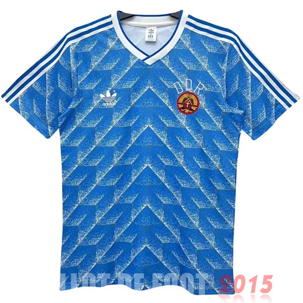 Maillot De Foot Domicile Maillot Allemagne Rétro 1988 Bleu