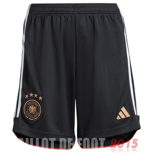 Maillot De Foot Domicile Pantalon Allemagne 2022 Noir