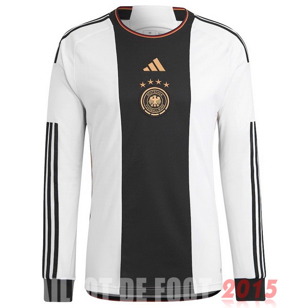 Maillot De Foot Thailande Domicile Manches Longues Allemagne 2022 Blanc