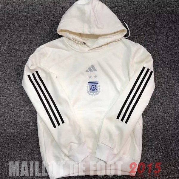 Maillot De Foot Sweats à Capuche Argentine 2022 II Blanc