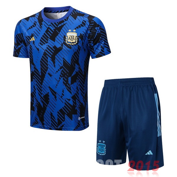 Maillot De Foot Entrainement Ensemble Complet Argentine 2022 Bleu Marine