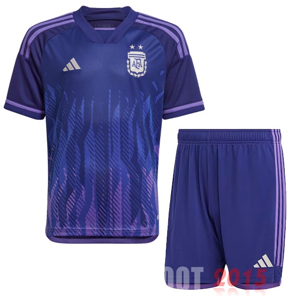 Maillot De Foot Exterieur Conjunto De Enfant Argentine 2022 Purpura