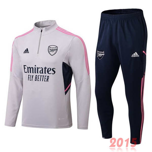 Maillot De Foot Survêtements Arsenal 22/23 Gris Noir Rose