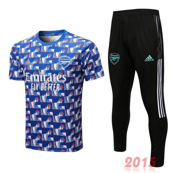 Maillot De Foot Entrainement Ensemble Complet Arsenal 22/23 Bleu Noir Vert