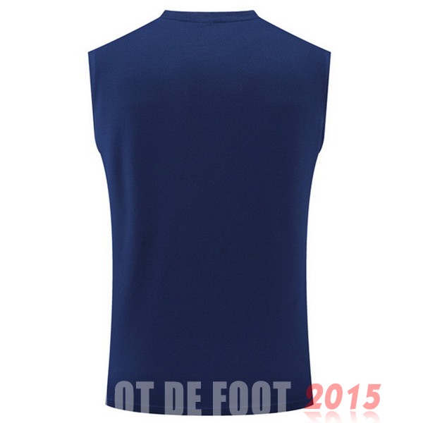 Maillot De Foot Entrainement Sans Manches Arsenal 22/23 Bleu Marine Jaune