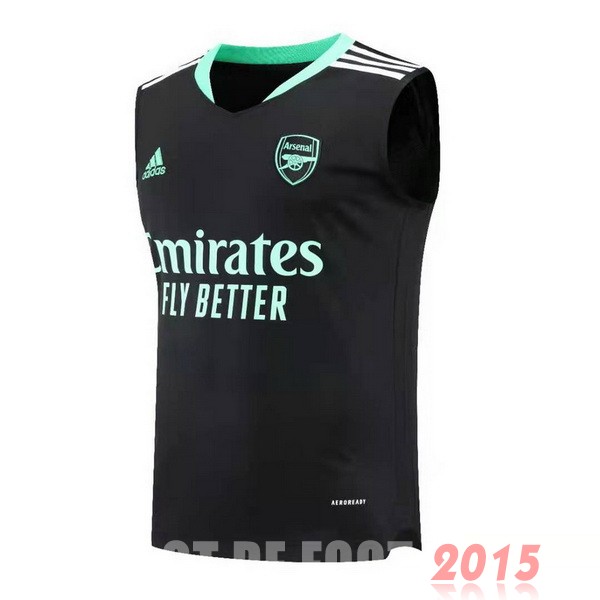 Maillot De Foot Entrainement Sans Manches Arsenal 22/23 Noir Vert