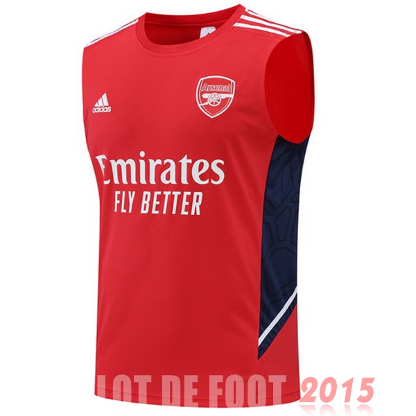 Maillot De Foot Entrainement Sans Manches Arsenal 22/23 Rouge Blanc Bleu