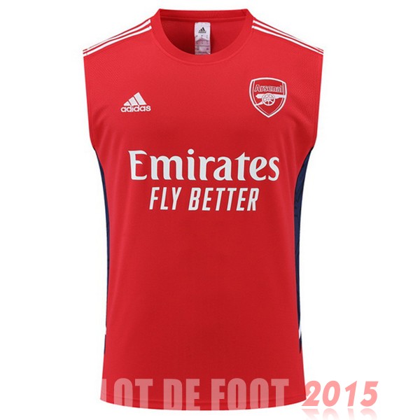 Maillot De Foot Entrainement Sans Manches Arsenal 22/23 Rouge Blanc Bleu