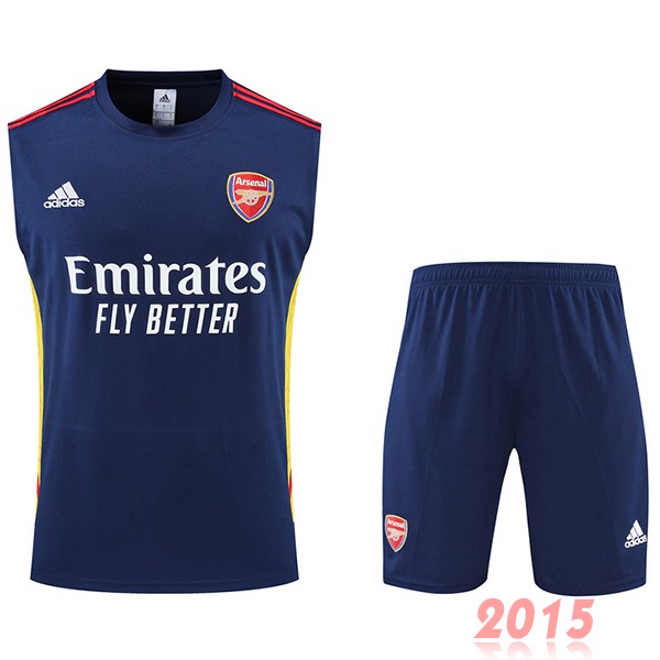 Maillot De Foot Entrainement Sans Manches Ensemble Complet Arsenal 22/23 Bleu