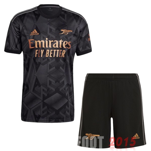 Maillot De Foot Exterieur Conjunto De Enfant Arsenal 22/23 Noir