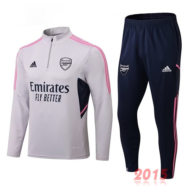 Maillot De Foot Survêtements Enfant Arsenal 22/23 Gris Noir Rose