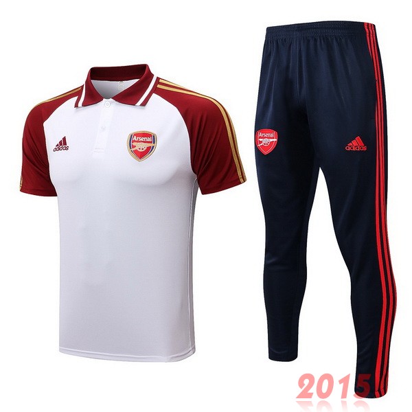 Maillot De Foot Ensemble Complet Polo Arsenal 22/23 Blanc Rouge Noir