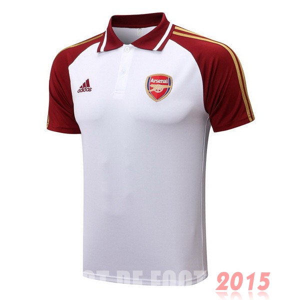 Maillot De Foot Polo Arsenal 22/23 Blanc Rouge