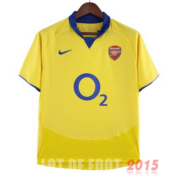 Maillot De Foot Exterieur Maillot Arsenal Rétro 2003 2005 Jaune