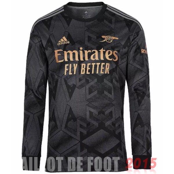 Maillot De Foot Thailande Exterieur Manches Longues Arsenal 22/23 Noir