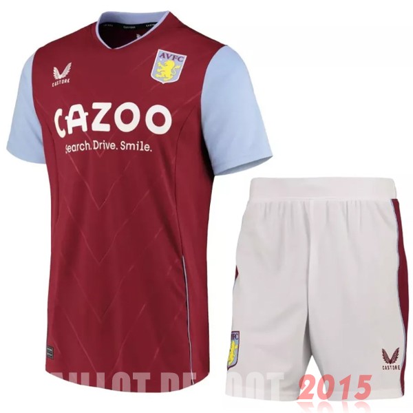 Maillot De Foot Domicile Conjunto De Enfant Aston Villa 22/23 Rouge