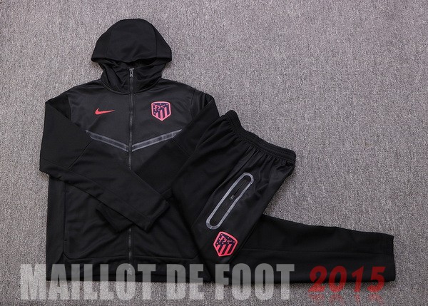 Maillot De Foot Sweat Shirt Capuche Atlético Madrid 22/23 Noir