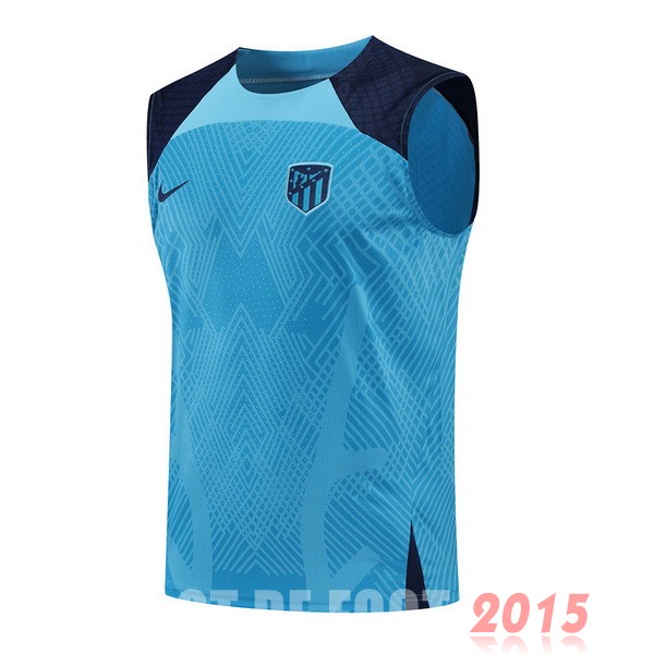 Maillot De Foot Entrainement Sans Manches Atlético Madrid 22/23 Bleu