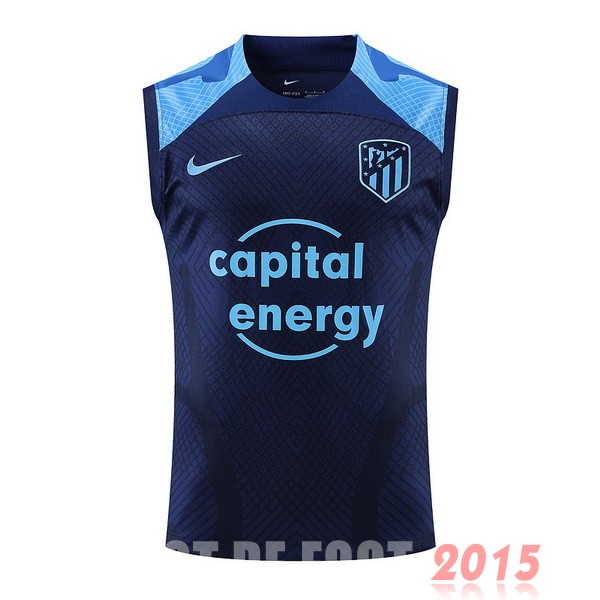 Maillot De Foot Entrainement Sans Manches Atlético Madrid 22/23 Bleu Marin