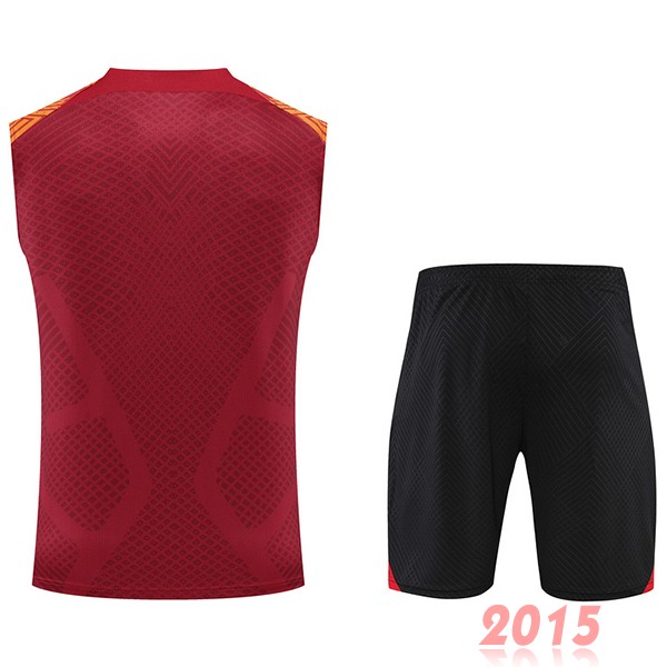 Maillot De Foot Entrainement Sans Manches Ensemble Complet Atlético Madrid 22/23 Rouge Noir