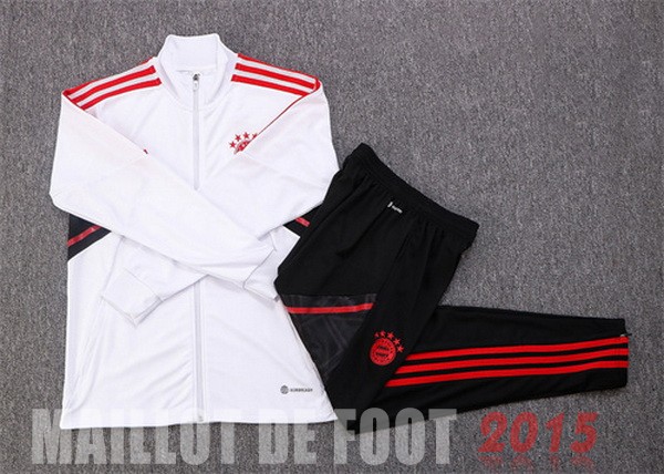 Maillot De Foot Survêtements Bayern Munich 22/23 Blanc I Noir