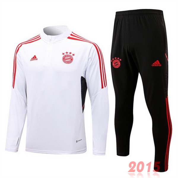 Maillot De Foot Survêtements Bayern Munich 22/23 Blanc Noir