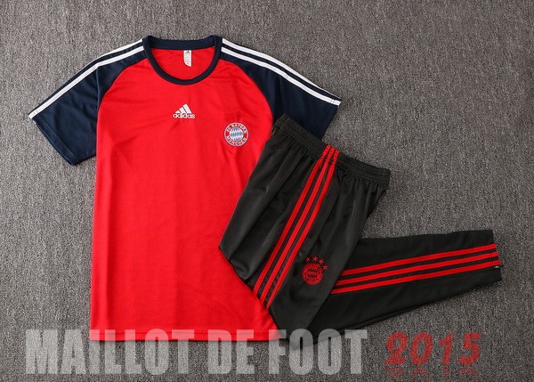 Maillot De Foot Entrainement Ensemble Complet Bayern Munich 2021 2022 Rouge I Noir