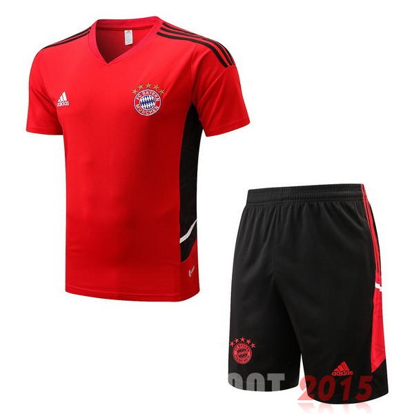 Maillot De Foot Entrainement Ensemble Complet Bayern Munich 22/23 Rouge II Noir