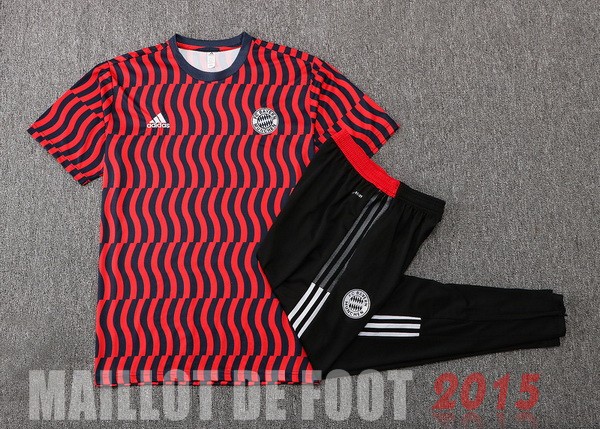 Maillot De Foot Entrainement Ensemble Complet Bayern Munich 22/23 Rouge Noir Blanc
