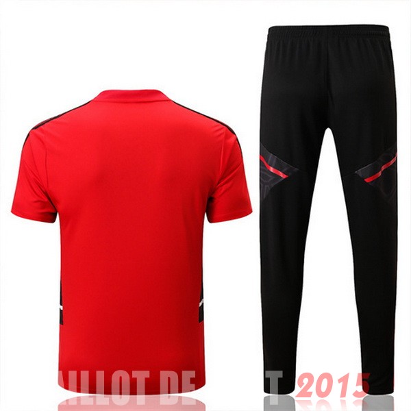 Maillot De Foot Entrainement Ensemble Complet Bayern Munich 22/23 Rouge Noir