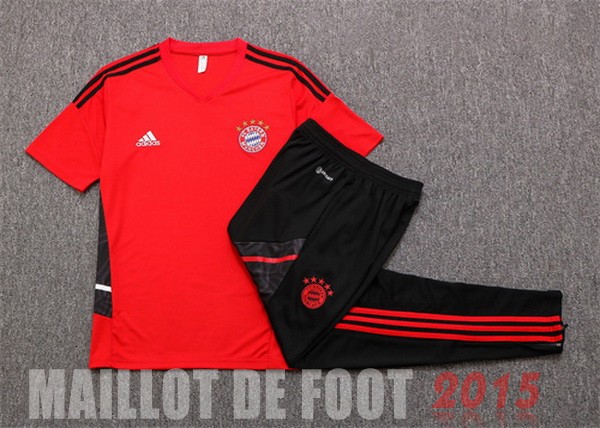 Maillot De Foot Entrainement Ensemble Complet Bayern Munich 22/23 Rouge Noir