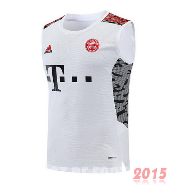 Maillot De Foot Entrainement Sans Manches Bayern Munich 22/23 Blanc