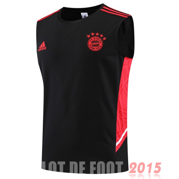 Maillot De Foot Entrainement Sans Manches Bayern Munich 22/23 Noir II Rouge