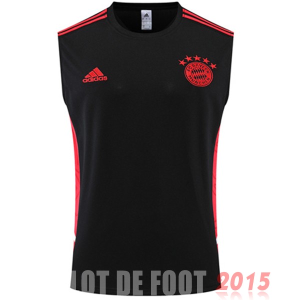 Maillot De Foot Entrainement Sans Manches Bayern Munich 22/23 Noir II Rouge