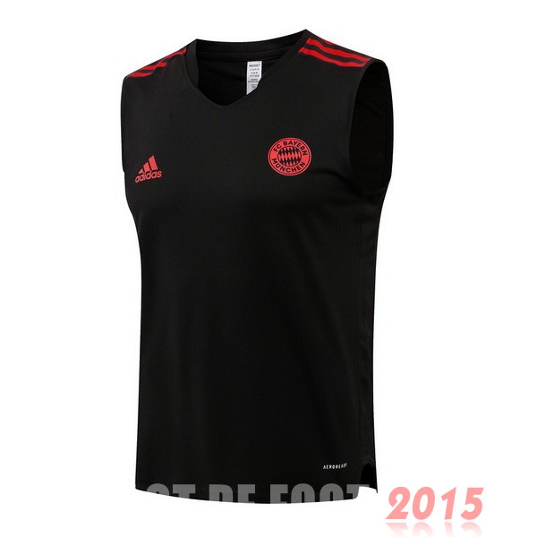 Maillot De Foot Entrainement Sans Manches Bayern Munich 22/23 Noir Rouge