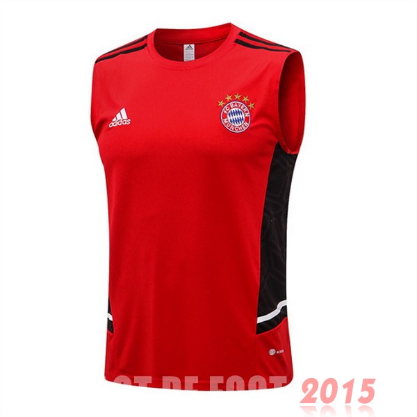 Maillot De Foot Entrainement Sans Manches Bayern Munich 22/23 Rouge Noir