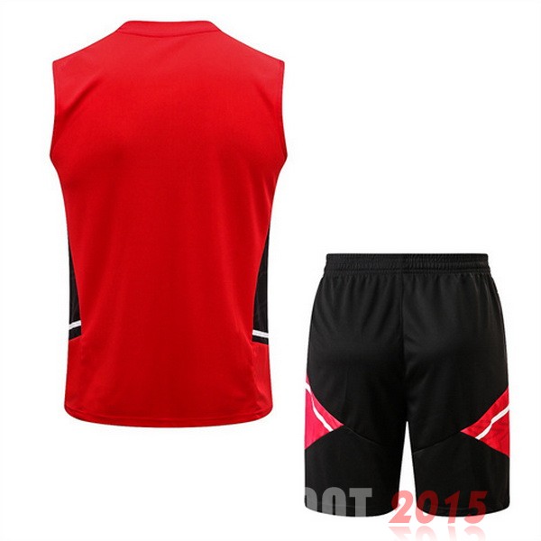 Maillot De Foot Entrainement Sans Manches Ensemble Complet Bayern Munich 22/23 Rouge I Noir