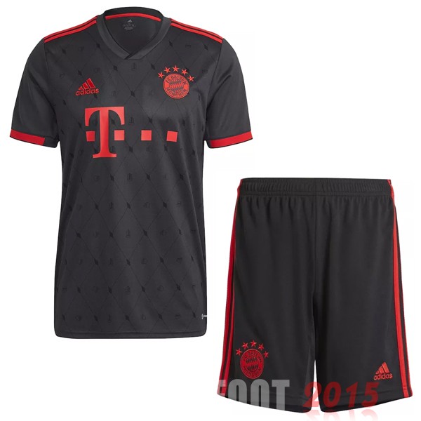 Maillot De Foot Exterieur Conjunto De Enfant Bayern Munich 22/23 Noir