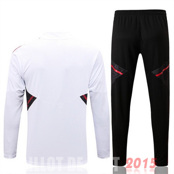 Maillot De Foot Survêtements Enfant Bayern Munich 22/23 Blanc Noir