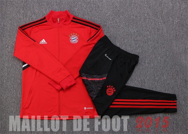 Maillot De Foot Survêtements Enfant Bayern Munich 22/23 Rouge I Noir