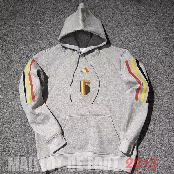 Maillot De Foot Sweats à Capuche Belgique 2022 Gris