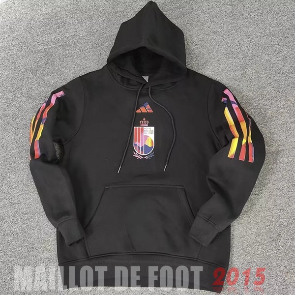 Maillot De Foot Sweats à Capuche Belgique 2022 Noir