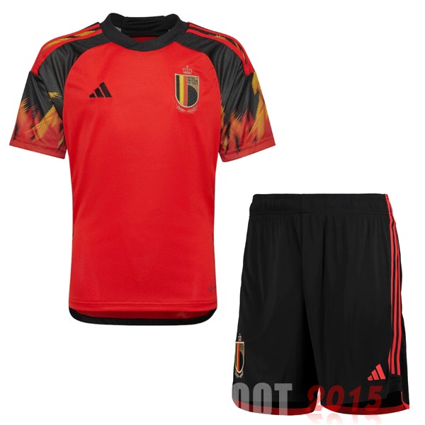 Maillot De Foot Domicile Conjunto De Enfant Belgique 2022 Rouge