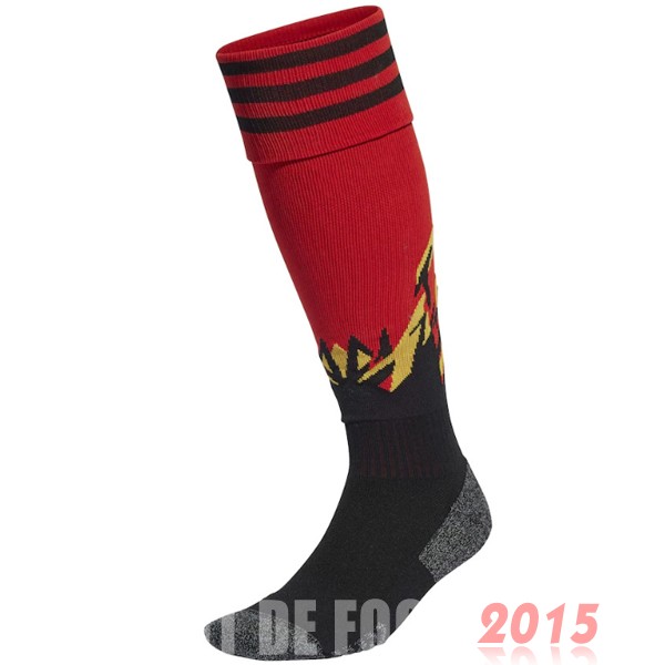 Maillot De Foot Domicile Chaussette Belgique 2022 Rouge