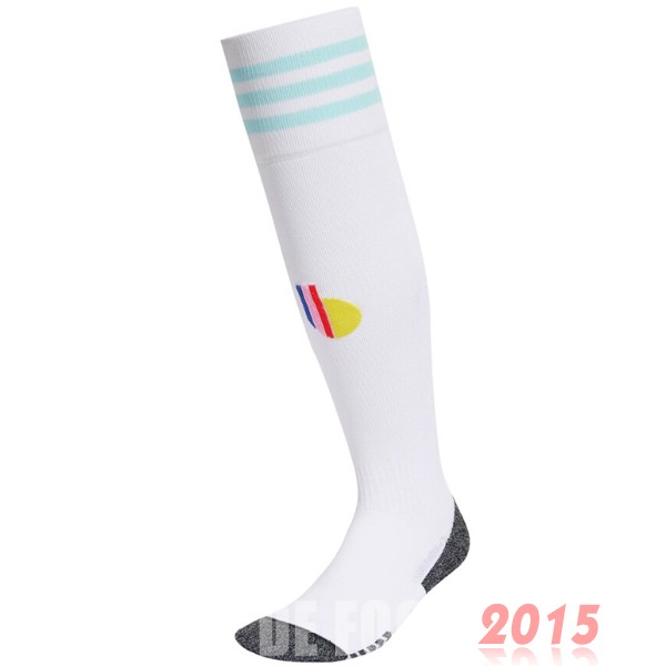 Maillot De Foot Exterieur Chaussette Belgique 2022 Blanc